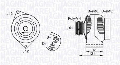 MAGNETI MARELLI 063377017010 -  Генератор